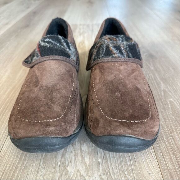 Merrell Moc Encore Spritz Womens Sz 10 Brown Suede Slip On Q Form Mules J55932 - Picture 3 of 10